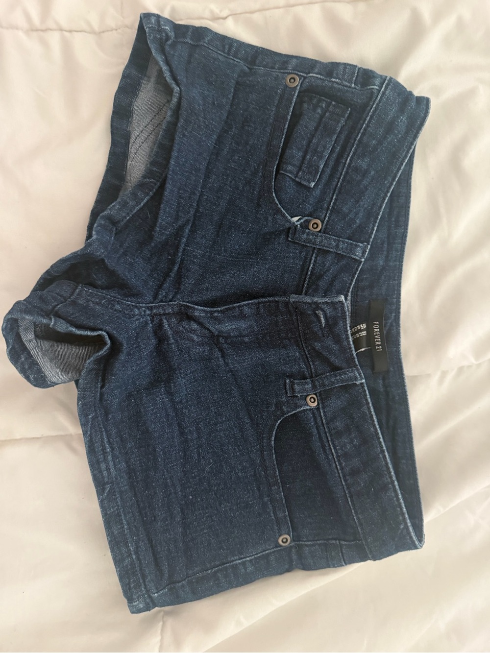 Forever 21 Dark Blue Denim Shorts